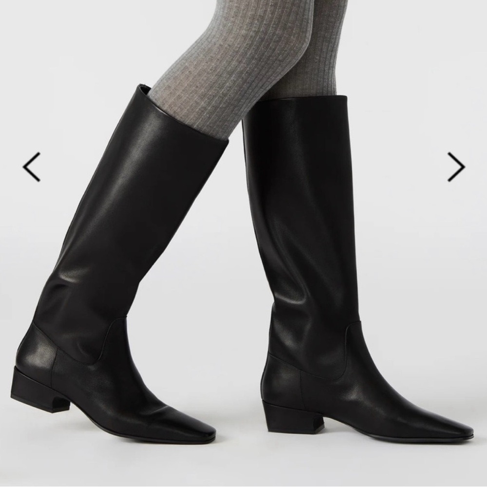 Steve Madden Gwyneth leather Black Heeled Boots